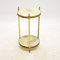 French Brass and Onyx Side Table, 1930s 1