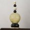Handgefertigte Vintage Tischlampe aus schwarzem Muranoglas, Italien, 1980er 3