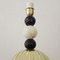 Lámpara de mesa vintage hecha a mano de cristal de Murano negro, Italia, años 80, Imagen 7