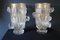 Large Vases in Golden Murano Glass Decorated with Roses by Costantini, 1980s, Set of 2 2