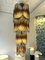 Large Italian Hammered Glass and Gilt Wrought Iron Chandelier from Longobard, Italy, 1970s 12