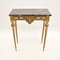 French Giltwood Marble Top Console Table, 1950s, Image 1