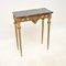 French Giltwood Marble Top Console Table, 1950s 2