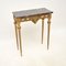 French Giltwood Marble Top Console Table, 1950s, Image 2