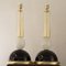 Artisan Table Lamps in Black and White Murano Glass, Italy, 1980s, Set of 2 3