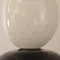 Lámparas de mesa artesanales de cristal de Murano blanco y negro, Italia, años 80. Juego de 2, Imagen 11
