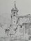 Jan Kristofori, Swiss Motifs/Tessin Houses, Croquis originaux au crayon, Set de 3 7