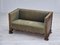 Dänisches 2-Sitzer Sofa aus Velours & Eichenholz, 1950er 13