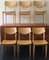 Danish Plywood Dining Chairs with Shaped Backs, 1960s, Set of 6 1