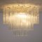 Large Ceiling Light with Murano Trunci Glass, Italy, 1990s 3