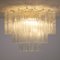 Large Ceiling Light with Murano Trunci Glass, Italy, 1990s, Image 3