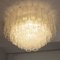 Large Ceiling Light with Murano Trunci Glass, Italy, 1990s 5