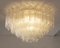 Large Ceiling Light with Murano Trunci Glass, Italy, 1990s 7