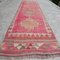 Vintage Turkish Oushak Runner Back Rug, 1960s, Image 9