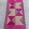 Purple Fuchsia Runner Rug, 1960s 4