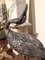Vintage Silver Heron Sculptures, Early 20th Century, Set of 2 18
