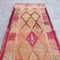 Vintage Faded Oushak Hallway Rug, 1960s, Image 2