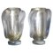 Large Vases in Pearly, Iridescent Murano Glass by Costantini, 1980s, Set of 2 1