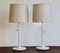 Large Lacquered Metal Table Lamps, 1970s, Set of 2 1