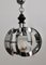 Chandelier in Opaline Glass, Chrome & Plastic from Mazzega, Italy, 1960s, Image 1