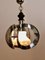 Chandelier in Opaline Glass, Chrome & Plastic from Mazzega, Italy, 1960s 4