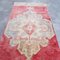 Vintage Muted Red Oushak Rug, 1960s 6