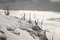 Lámina fotográfica Escena de nieve francesa, años 60, Imagen 1