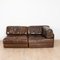 DS-76 Sofa with Chaise Lounge in Leather from de Sede, Switzerland, 1970s, Set of 6 12