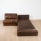 DS-76 Sofa with Chaise Lounge in Leather from de Sede, Switzerland, 1970s, Set of 6 10