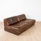 DS-76 Sofa with Chaise Lounge in Leather from de Sede, Switzerland, 1970s, Set of 6 6