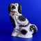 Black and White Mantel Dogs from Staffordshire Ware, England, 1950s, Set of 2 8