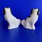Black and White Mantel Dogs from Staffordshire Ware, England, 1950s, Set of 2 7
