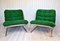 Swedish Chrome and Corduroy Lounge Chairs, 1970s, Set of 2 1