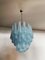 Italian Blue Murano Glass Petals Chandelier, 1990s 7