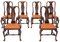 Queen Anne Revival Burr Walnut Dining Chairs, 1910s, Set of 6 1