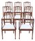 Georgian Revival Esszimmerstühle aus Mahagoni, 1900er, 8 . Set 1