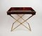 Acrylic Glass and Brass Tea Table, 1970s, Image 2