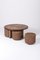 Coffee Table and Stools in Braided Rope and Wood, 1970s, Set of 5, Image 2