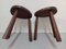 Brutalist Stools, 1960s, Set of 2, Image 2