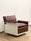 Mid-Century Modern Lounge Chair in Fiber Glass and Leather by Dieter Rams for Vitsoe, Germany, 1960s 1