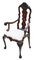 18th Century Dutch Marquetry Elbow Arm Chair 1