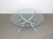 Table Basse Ronde en Verre avec Structure en Chrome, Allemagne, 1970s 6