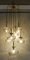 Kaskadenlampe aus Messing mit 7 Glaskugeln, Deutschland, 1960er 2