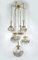 Brass Cascade Lamp with 7 Glass Balls, Germany, 1960s 1