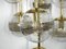 Lampada a cascata in ottone con 7 sfere di vetro, Germania, anni '60, Immagine 11
