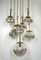 Brass Cascade Lamp with 7 Glass Balls, Germany, 1960s 5