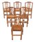 19th Century Elm Kitchen Dining Chairs, Set of 6 2