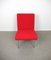 Red and Blue Vostra Chairs with Side Table by Walter Knoll, Germany, 1980s, Set of 3 7