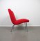 Rote & Blaue Vostra Stühle mit Beistelltisch von Walter Knoll, Deutschland, 1980er, 3er Set 4