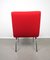 Rote & Blaue Vostra Stühle mit Beistelltisch von Walter Knoll, Deutschland, 1980er, 3er Set 6